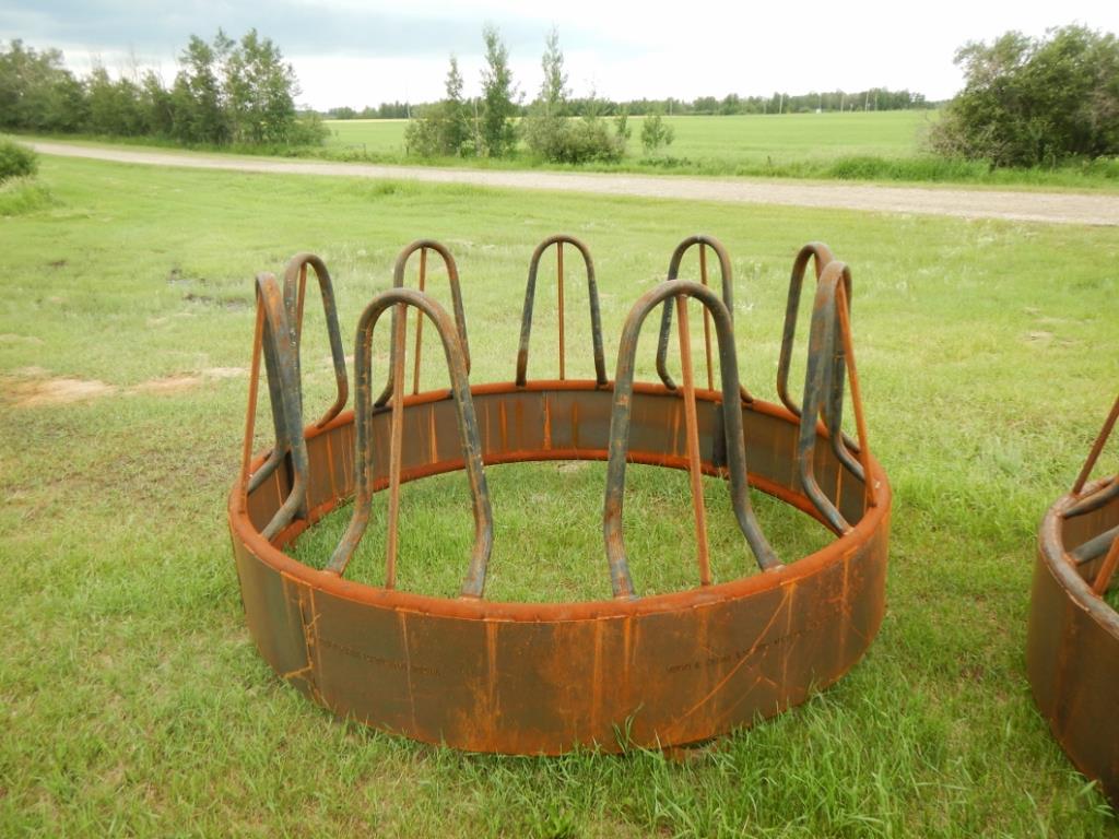 Single Round Tombstone Bale Feeder